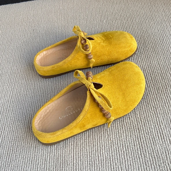 Kadın Mary Jane Platform Ayakkabı (Deve Tüyü-3) - Resim 6