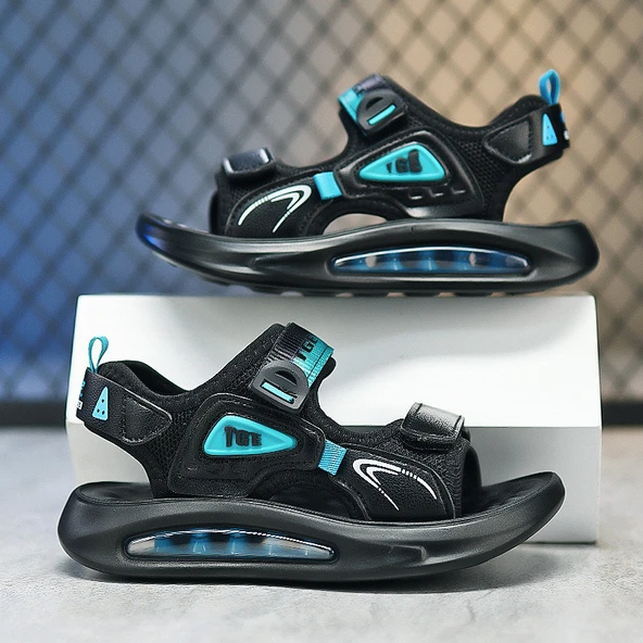 Unisex Çocuk Sandalet (Göl Mavisi)
