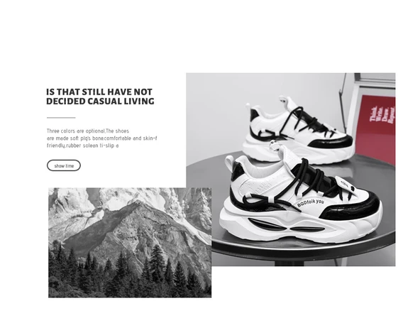 Erkek Günlük Spor Ayakkabı (Beyaz - Siyah-3) - Resim 9