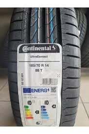 Continental 185/70 R14 UltraContact 88T Yaz Lastiği 2024 Üretimi