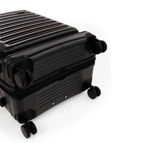 ÇÇS 5238 Lüx 3 Lü Valiz Seti Siyah - Resim 6