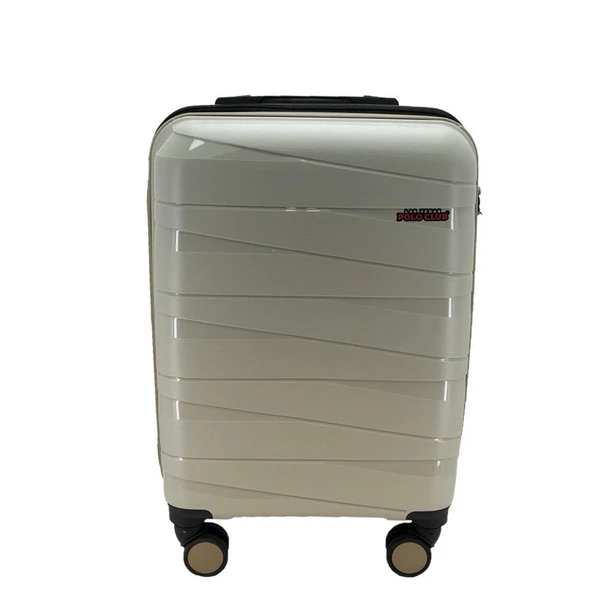 Las Vegas Polo Polipropilen Orta Boy Valiz Bej - Resim 4