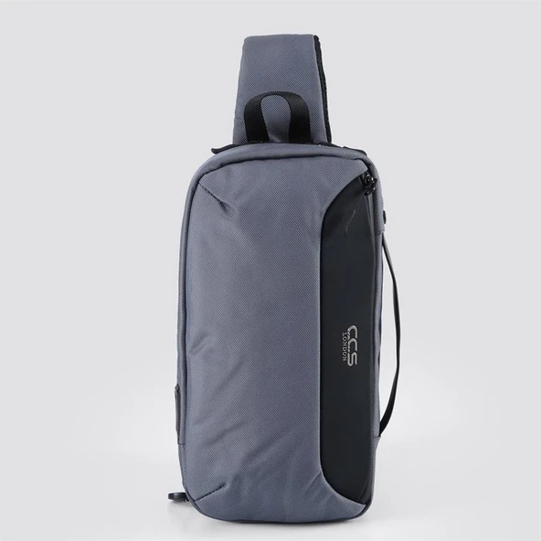 Ççs 31407 Tek Omuz Askılı Sırt ve Göğüs Çantası Gri ürün görseli