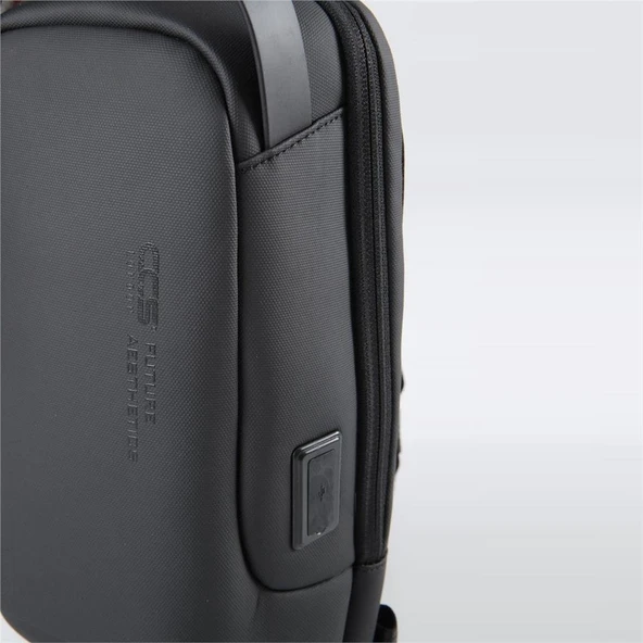 Ççs 51465 Tek Omuz Askılı Sırt ve Göğüs Çantası Siyah - Resim 6