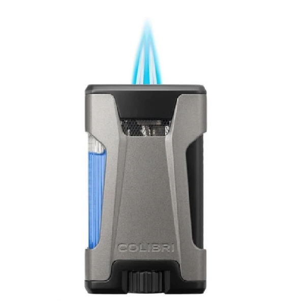 Colibri Rebel Çift Jet Puro Çakmağı Gri ürün görseli 1