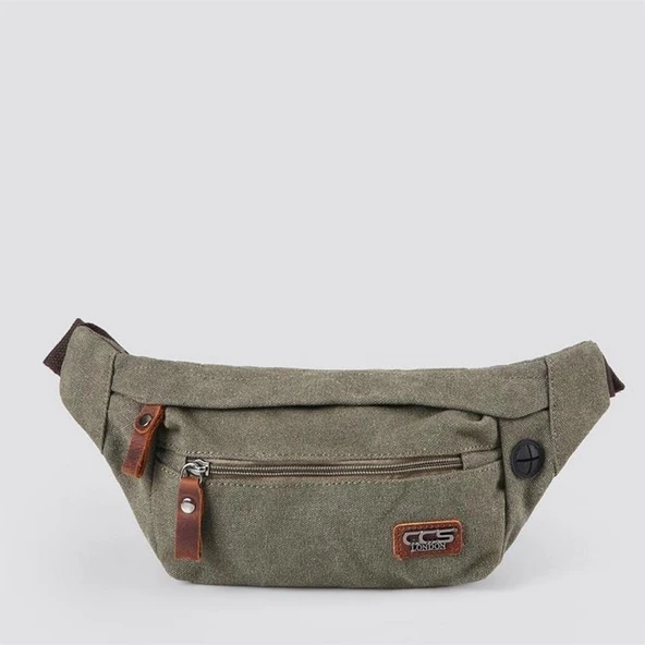 Ççs 31516 Sport Kanvas Bel Çantası Yeşil