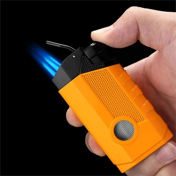 Cohiba CCM0649 3 Jet Torch Puro Çakmağı Sarı