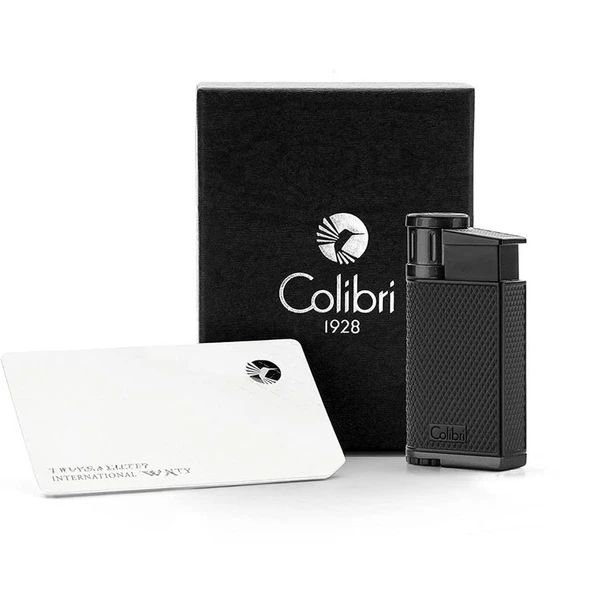 Colibri Evo Storm Çift Alevli Çakmak Puro Çakmağı Siyah - 5