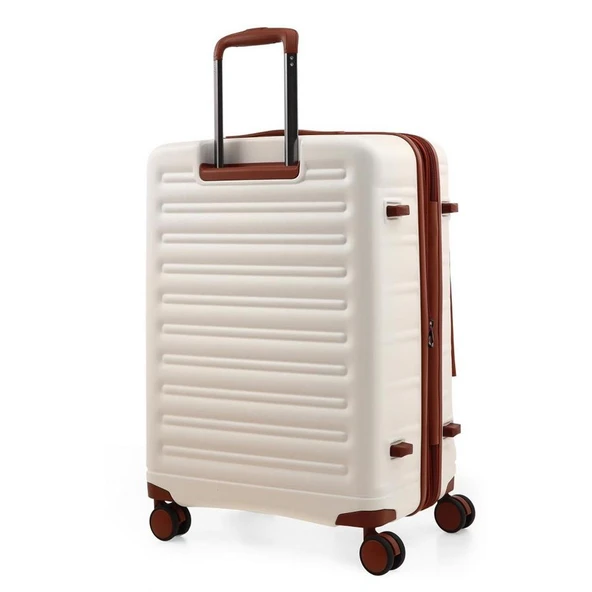 ÇÇS 5238 Lüx Orta Boy Valiz Beyaz - Resim 5