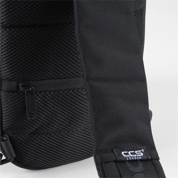 Ççs 31409 Tek Omuz Askılı Sırt ve Göğüs Çantası Siyah - Resim 5