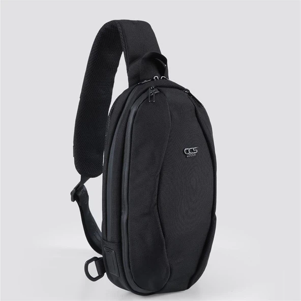 Ççs 31409 Tek Omuz Askılı Sırt ve Göğüs Çantası Siyah ürün görseli