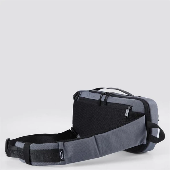 Ççs 31407 Tek Omuz Askılı Sırt ve Göğüs Çantası Gri - Resim 5