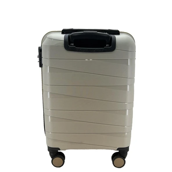 Las Vegas Polo Polipropilen Orta Boy Valiz Bej - Resim 2