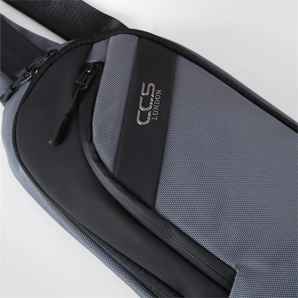 Ççs 31410 Tek Omuz Askılı Sırt ve Göğüs Çantası Gri - Resim 5