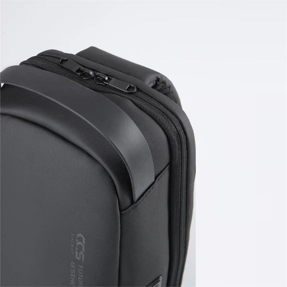 Ççs 51465 Tek Omuz Askılı Sırt ve Göğüs Çantası Siyah - Resim 4