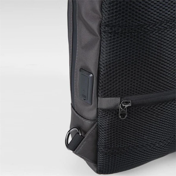 Ççs 51488 Tek Omuz Askılı Sırt ve Göğüs Çantası Gri - Resim 6