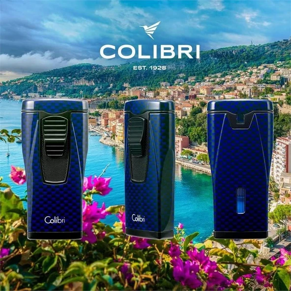 Colibri Monaco Çakmak Puro Çakmağı Mavi - 2
