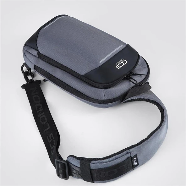 Ççs 31408 Omuz Askılı Bodybag Çapraz Çanta Gri - 6