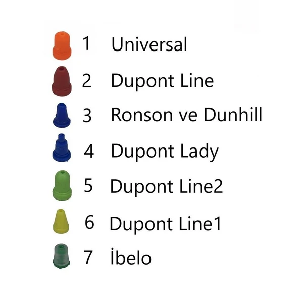 Dupont İbelo Carrier Dunhil Ronson Univeral Gaz Aparatı 8'li Set - 2