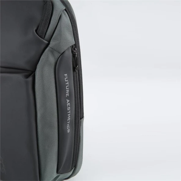 Ççs 51464 Tek Omuz Askılı Sırt ve Göğüs Çantası Gri - Resim 4