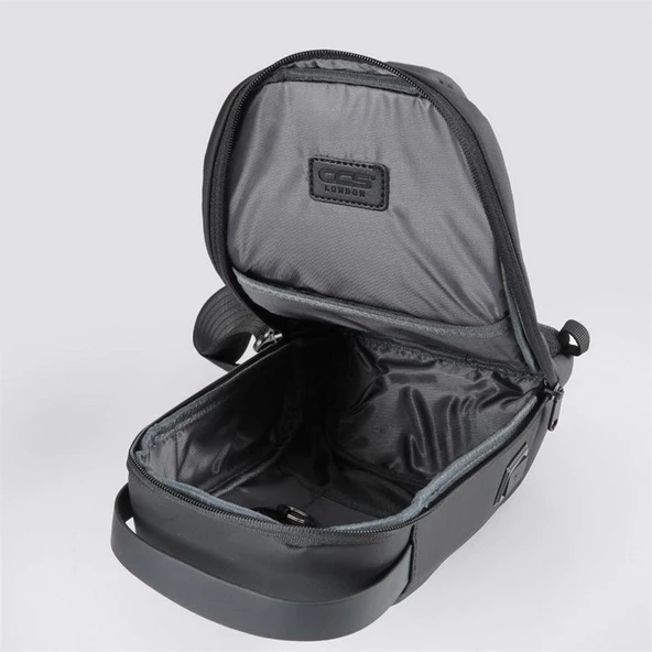 Ççs 51465 Tek Omuz Askılı Sırt ve Göğüs Çantası Siyah - Resim 3