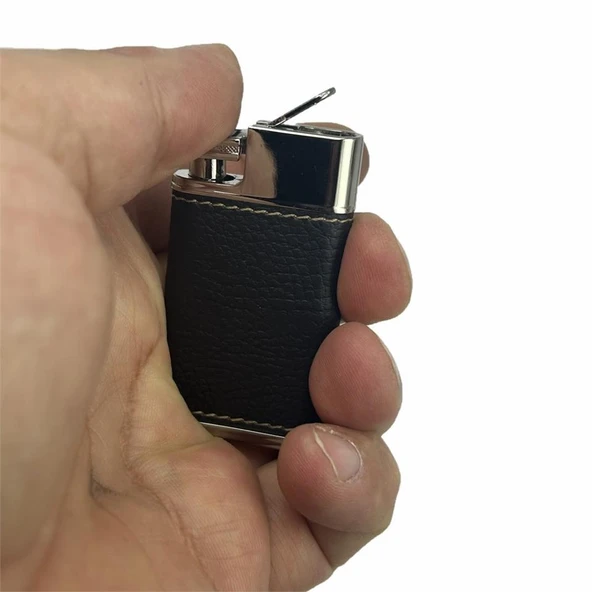 Honest Deri Kaplama Kartlık Çakı ve Anahtarlık Set - Resim 4