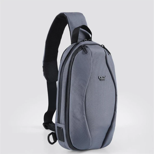 Ççs 31409 Tek Omuz Askılı Sırt ve Göğüs Çantası Gri ürün görseli