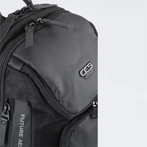 Ççs 51461 Tek Omuz Askılı Sırt ve Göğüs Çantası Siyah - Resim 3