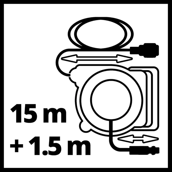 Einhell TC-PH 150 Otomatik Hava Hortum Makarası - 4