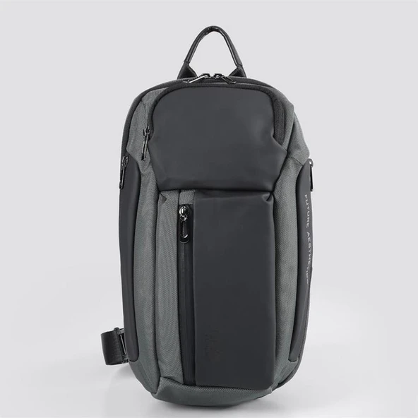 Ççs 51464 Tek Omuz Askılı Sırt ve Göğüs Çantası Gri - Resim 6