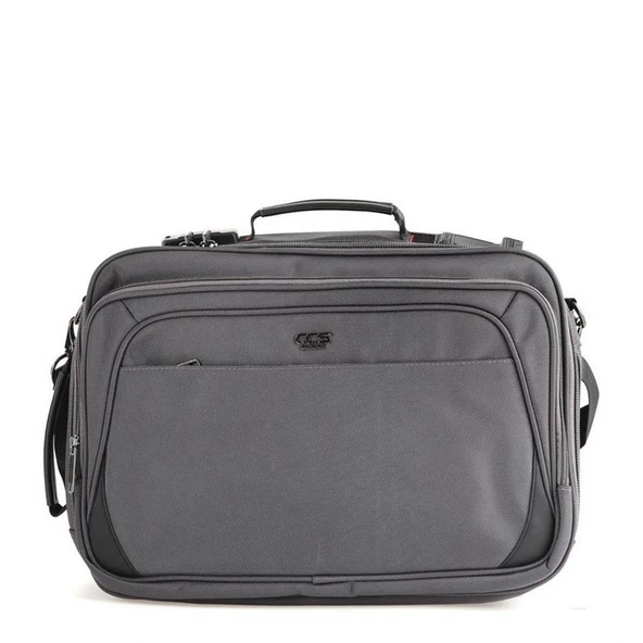 Ççs 51269 Şifreli Usb Laptop ve Evrak Sırt ve Omuz Çantası Gri - 7