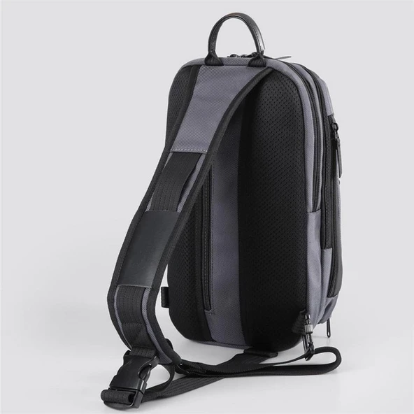 Ççs 51461 Tek Omuz Askılı Sırt ve Göğüs Çantası Gri - Resim 4