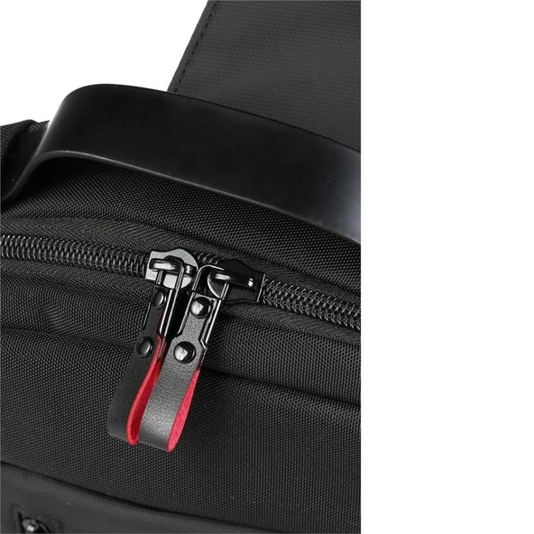 Ççs London 31289 Çapraz Sırt ve Göğüs Çantası Siyah - Resim 7