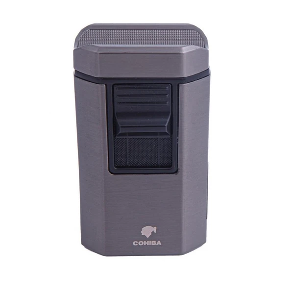 Cohiba CCM0613 4 Jet Torch Masa Tipi Puro Çakmağı Gri ürün görseli 1