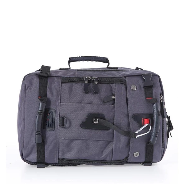 ÇÇS 51490 Fonksiyonel Seyahat Sırt Çantası Gri - Resim 2