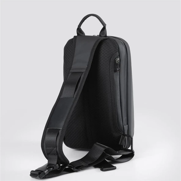 Ççs 51466 Tek Omuz Askılı Sırt ve Göğüs Çantası Siyah - Resim 3