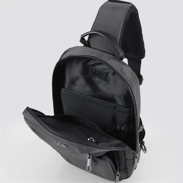 Ççs 51489 Omuz Askılı Bodybag Çapraz Çanta Gri - 3