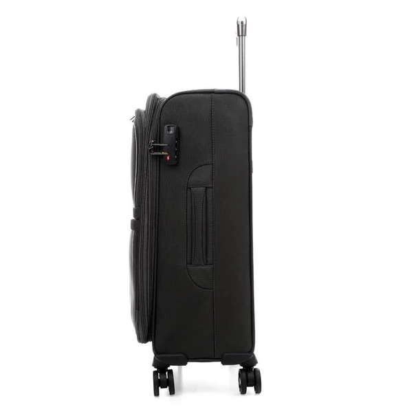 ÇÇS 650 Kumaş Valiz Orta Boy Siyah - Resim 6