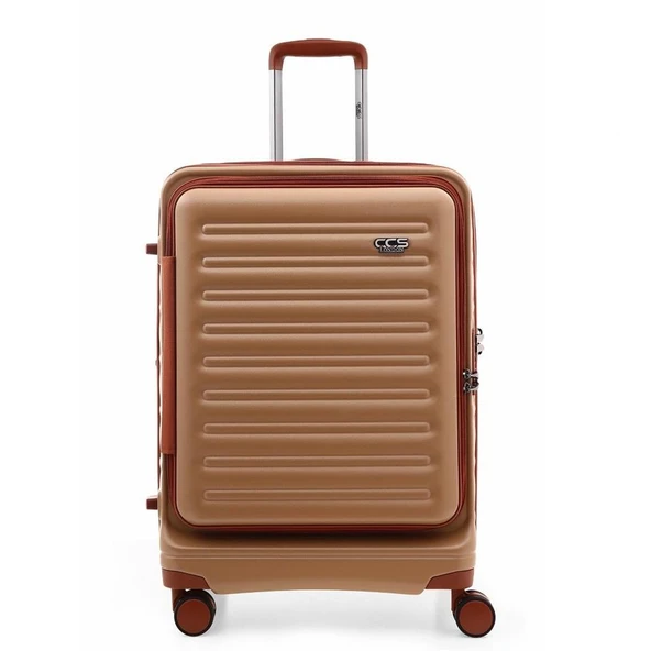 ÇÇS 5238 Lüx 3 Lü Valiz Seti Kahve - 2