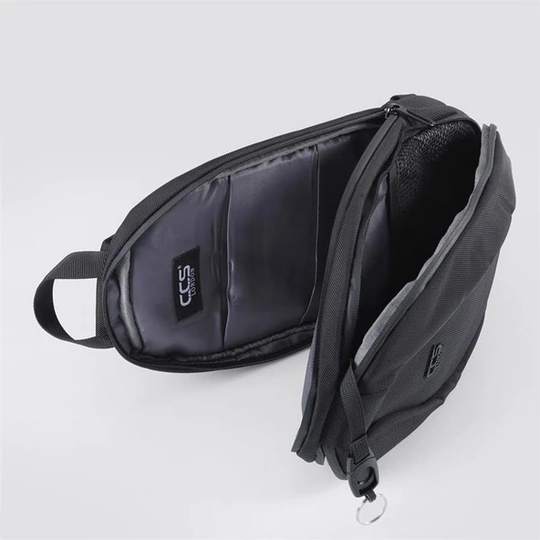 Ççs 31409 Tek Omuz Askılı Sırt ve Göğüs Çantası Siyah - Resim 2