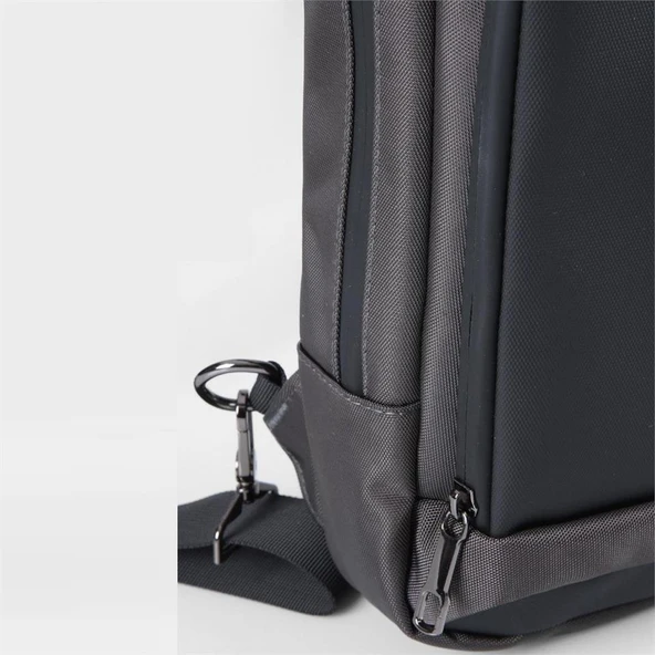 Ççs 51488 Tek Omuz Askılı Sırt ve Göğüs Çantası Gri - Resim 4