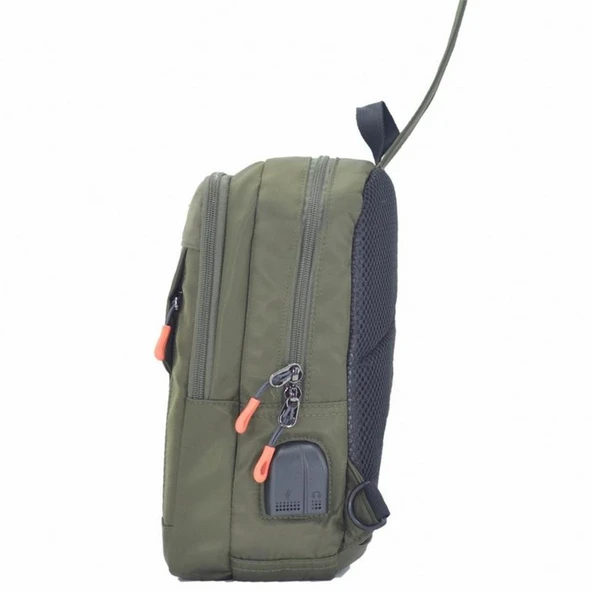 Ççs 71296 Usb Çapraz Omuz Çantası Yeşil - Resim 3