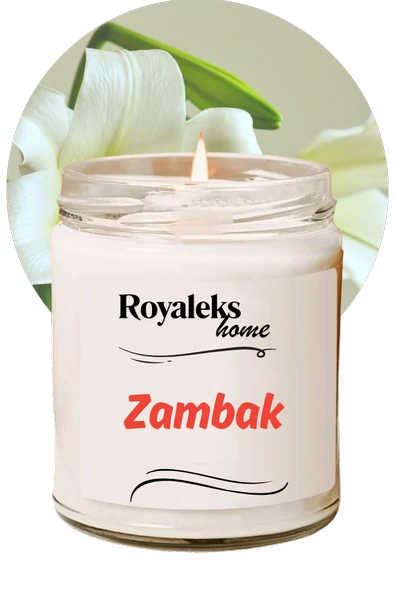 Doğal Özel Seri Kokulu Dekoratif Kavanoz Mum 210 cc - Zambak Esansı - RYL ürün görseli 1