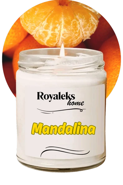 Doğal Özel Seri Kokulu Dekoratif Kavanoz Mum 210 cc - Mandalina Esansı - RYL ürün görseli 1