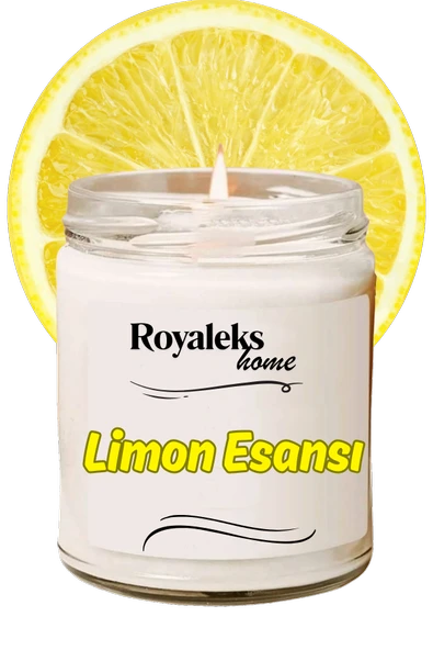 Doğal Özel Seri Kokulu Dekoratif Kavanoz Mum 210 cc - Limon Esansı - RYL ürün görseli 1