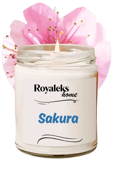 Doğal Özel Seri Kokulu Dekoratif Kavanoz Mum 210 cc - Sakura - RYL ürün görseli
