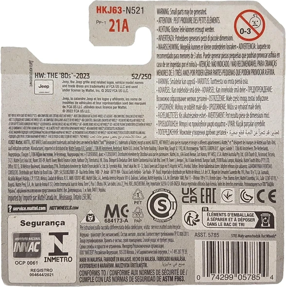 Hot Wheels - 1988 Jeep Wagoneer - Hw: The ´80S 5/10 - Hkj63 - Short Card - Arazi Aracı - Siyah Metal - Resim 3