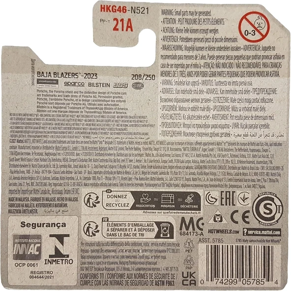 Hot Wheels - Porsche 928S Safari - Baja Blazers 5/10 - Hkg46 - Short Card - Sparco - Bilstein - Bbs - Resim 3