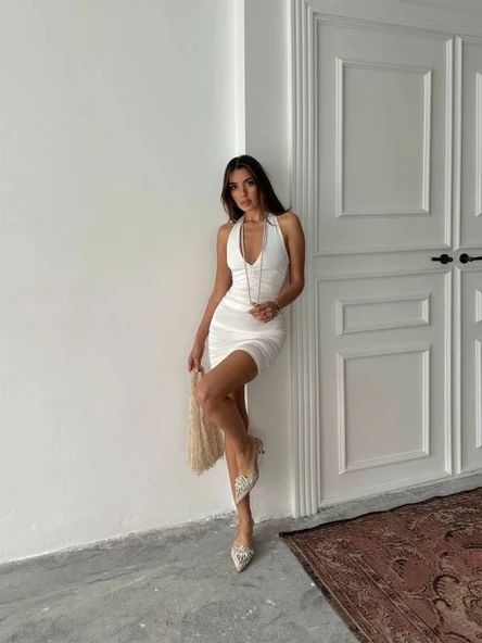 HALTER YAKA ELBİSE - Resim 4