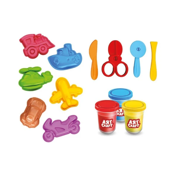 03998 Art Craft Seyahat Araçları Hamur Set 168 Gr -Fentoys - 2